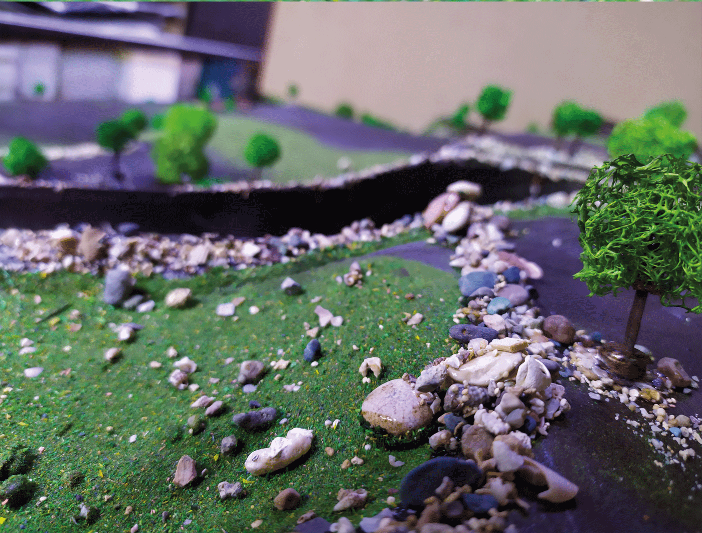 Maquette for a mountainous area-3