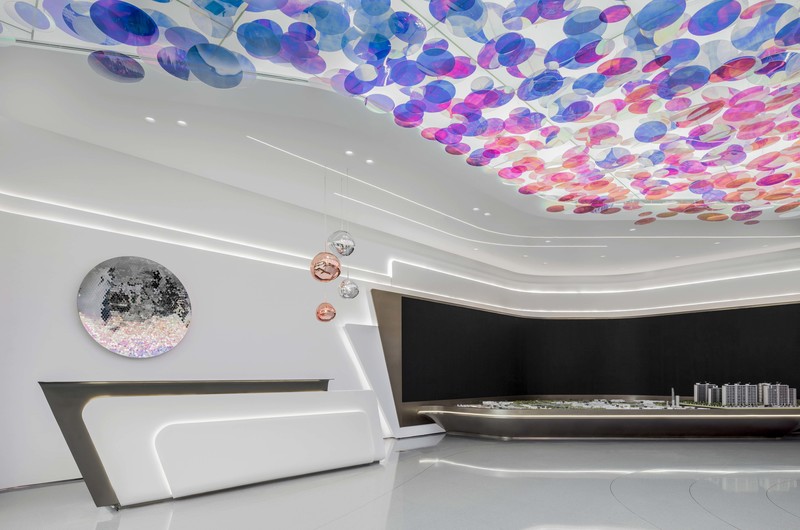 上海中海长宁第售楼处——炫彩烟花美学空间-23