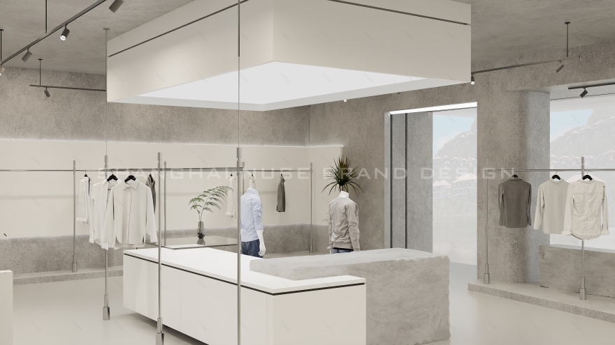 “素阔”男装店工业极简设计丨木村空间设计有限公司-4