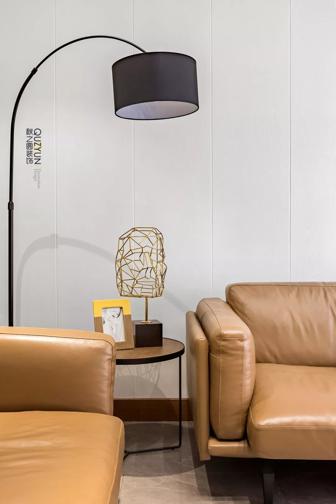 景湖人家现代风设计，水泥漆++ 木饰面演绎灵动空间-24