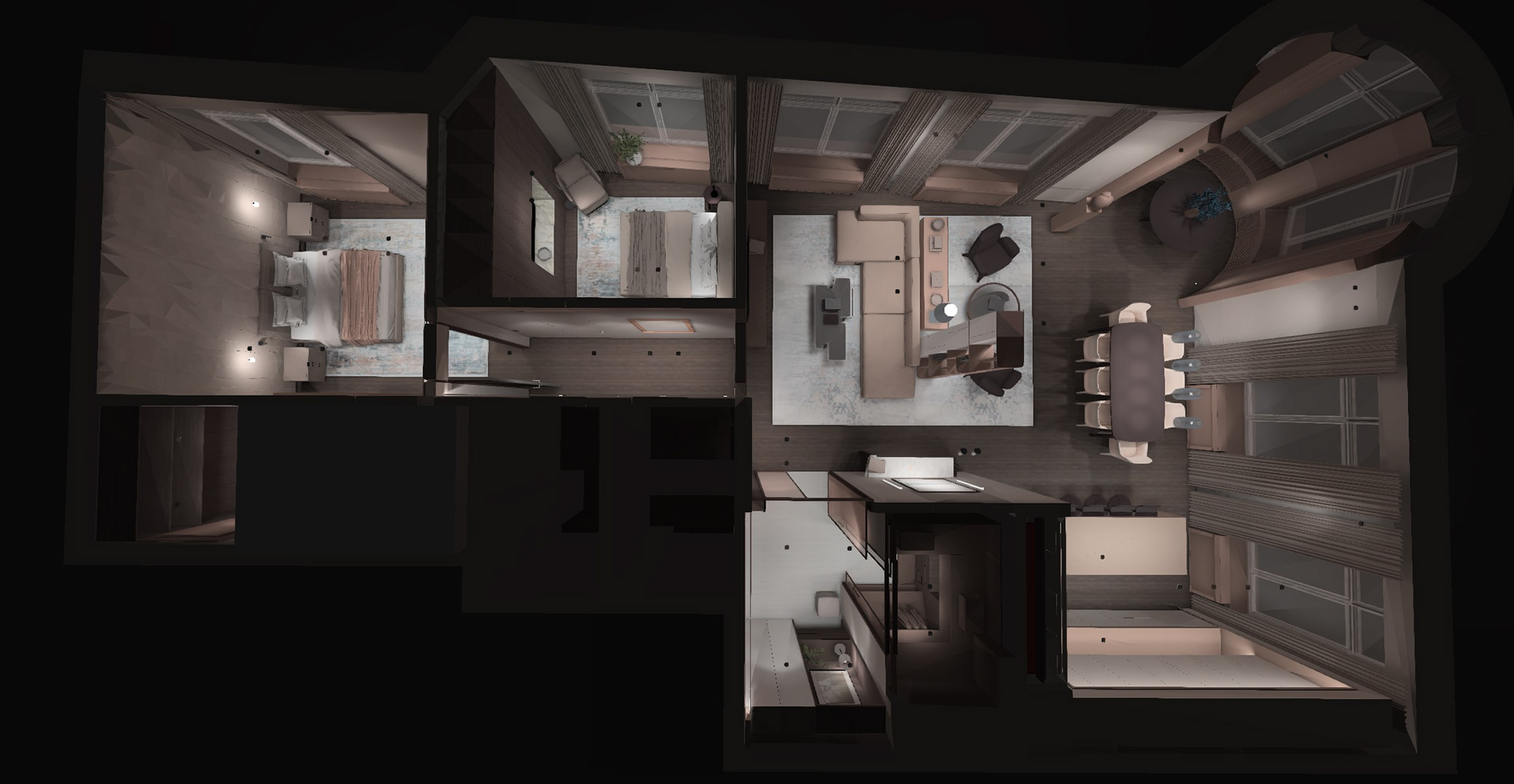 圣彼得堡公寓照明项目丨俄罗斯圣彼得堡丨Markevich Lighting Studio-33