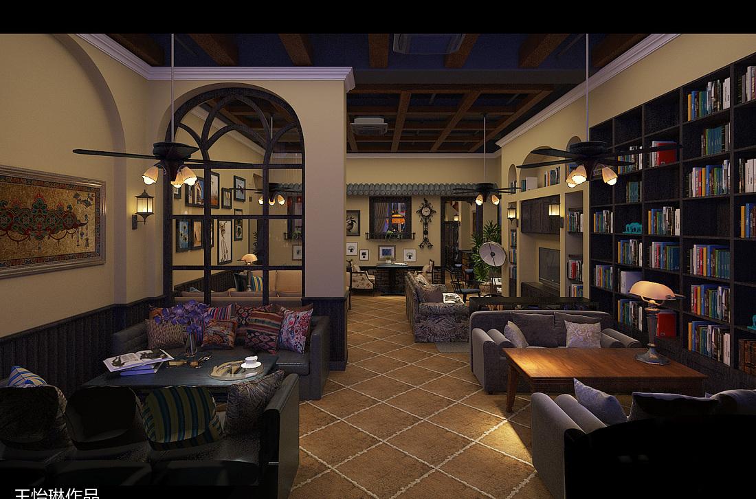 
民国风混打托斯卡纳风咖啡休闲会所 -0