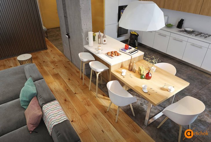 Бетон, контейнер, желтый, лофт - Art-i-chok-18