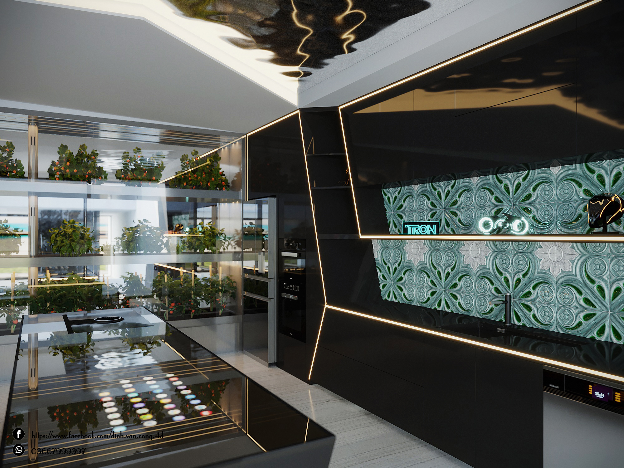 现代与未来主义厨房-5