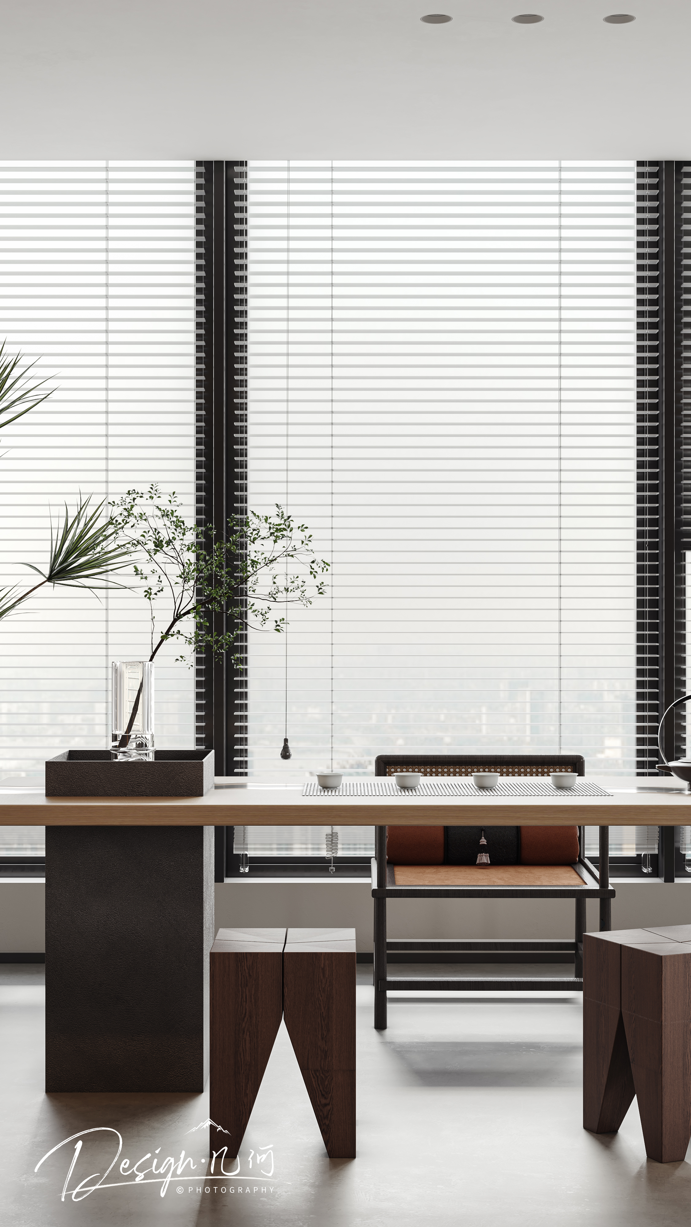 几何空间视觉表现 | 工装总经理办公室-6