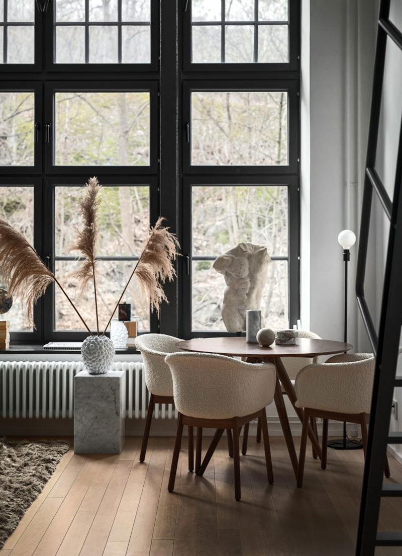 斯德哥尔摩 40 平米时尚阁楼，干花装点温馨空间-16