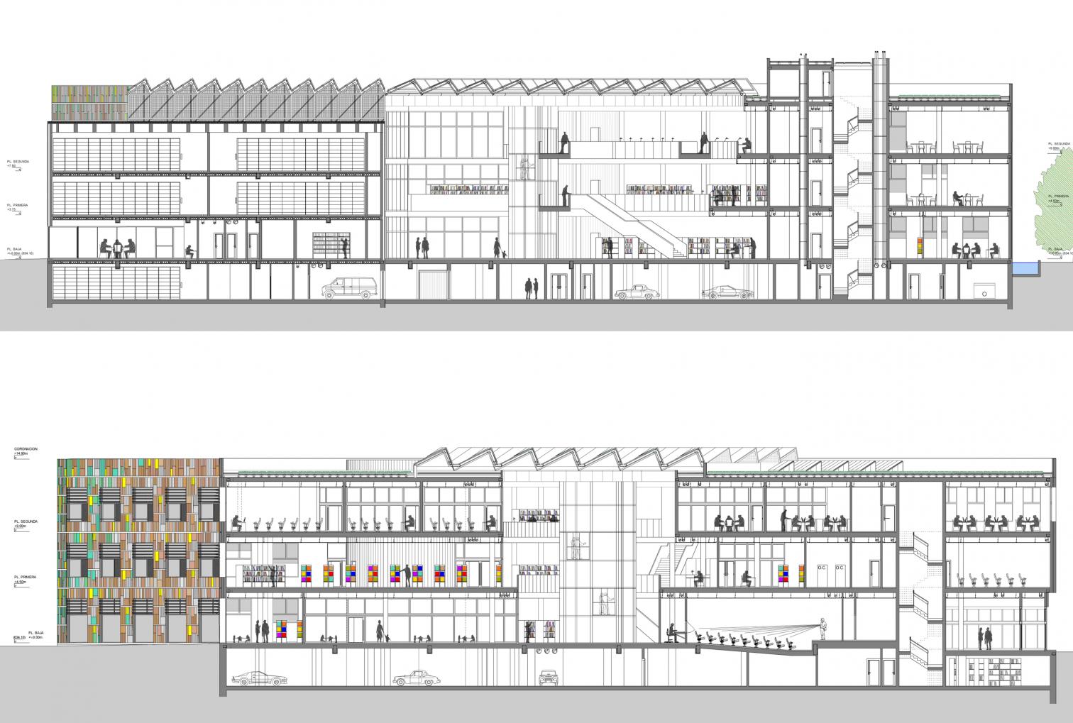 马德里 Leganés 图书馆丨西班牙马德里丨BN Asociados Arquitectos-20