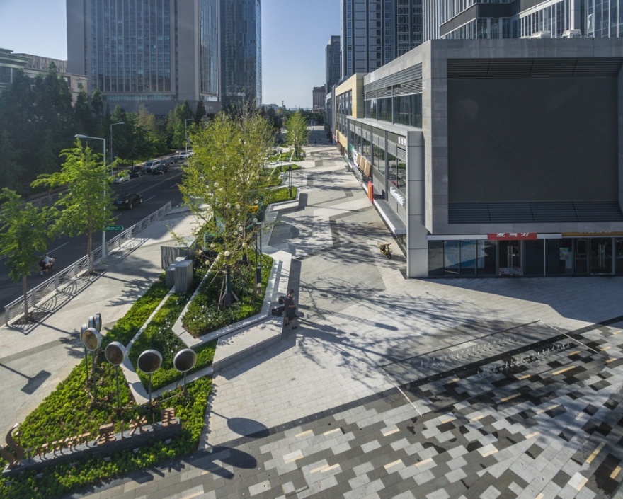 星光璀璨,南信青岛环球金融中心景观设计-3