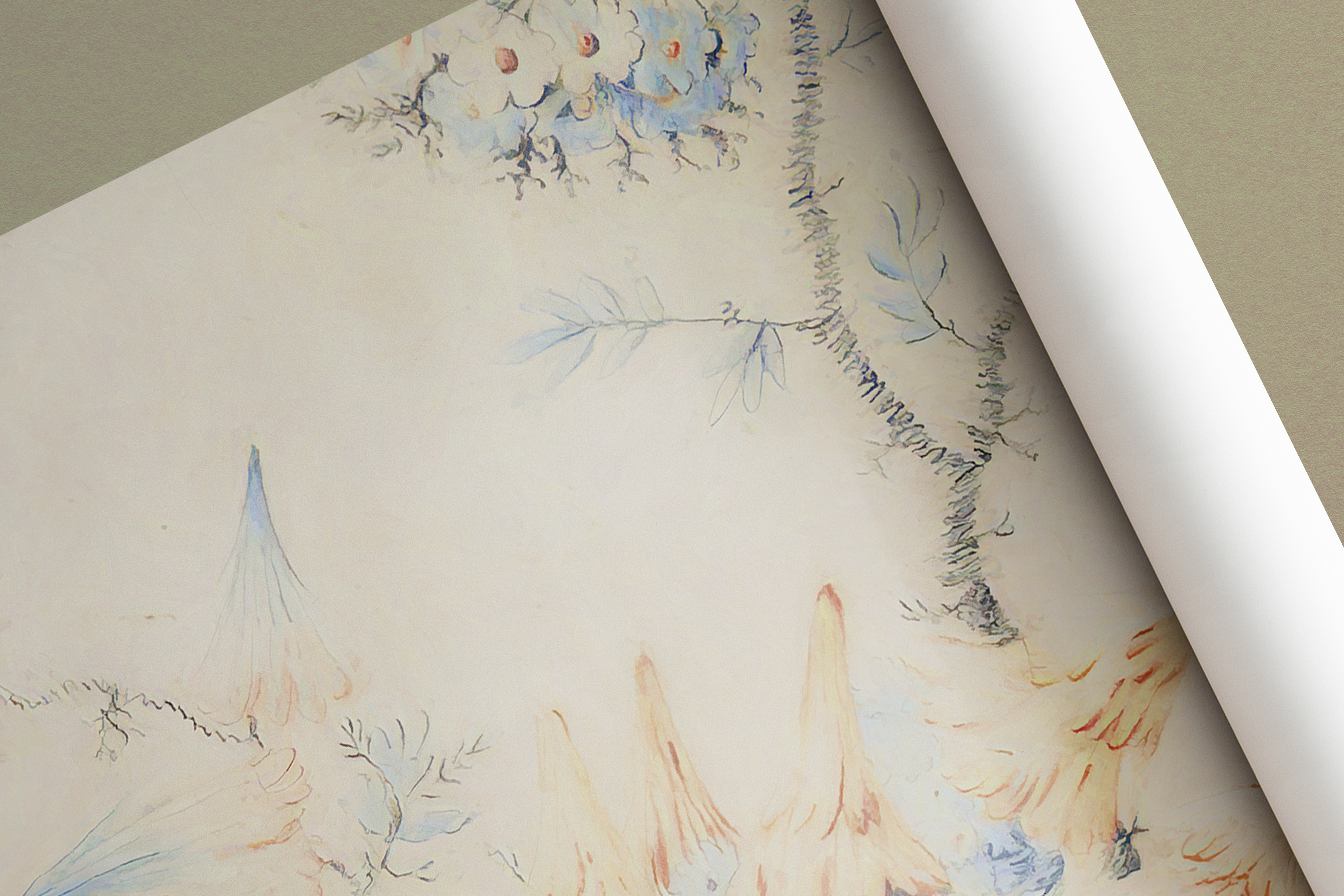 "Gentle flower branches"壁纸设计-9