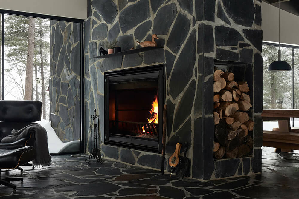 加拿大现代别墅 | 黑暗石材的独特魅力-8