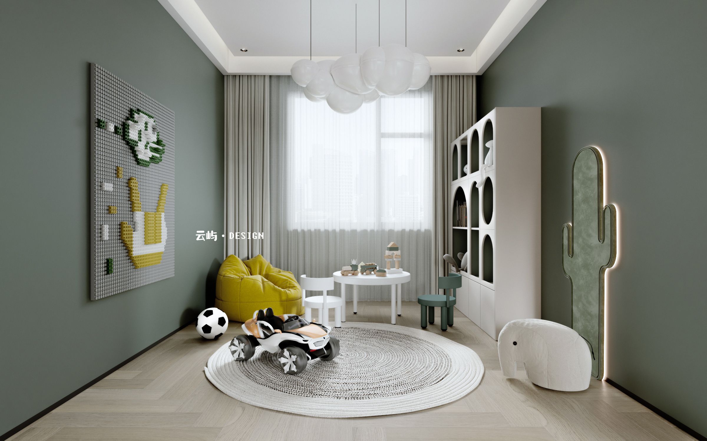 现代轻奢大平层,美式合集-16