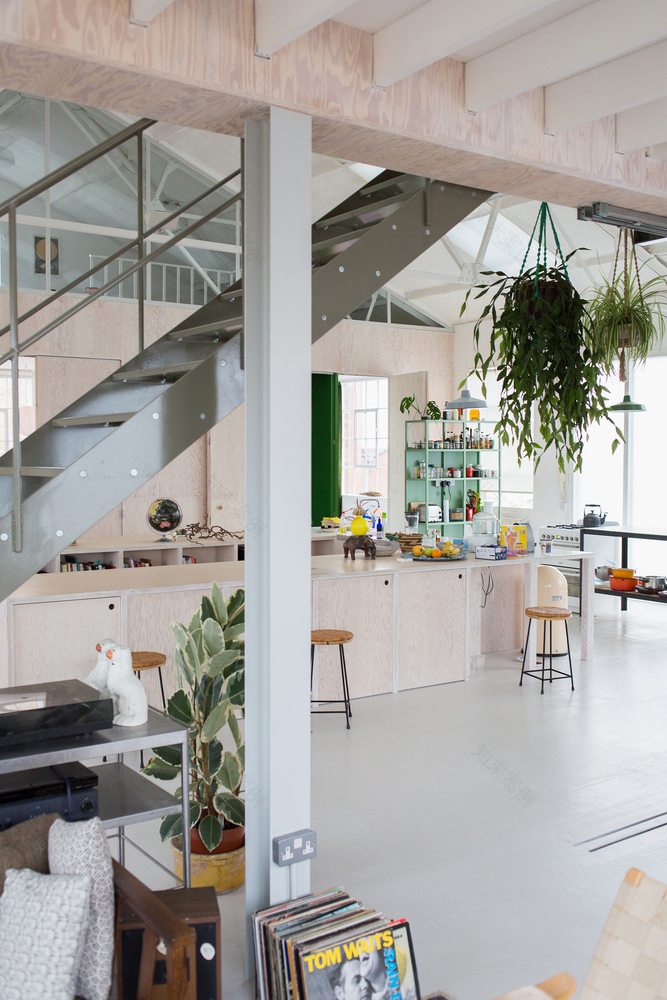 伦敦艺术家工作室住宅,演绎光与空间的对话-22