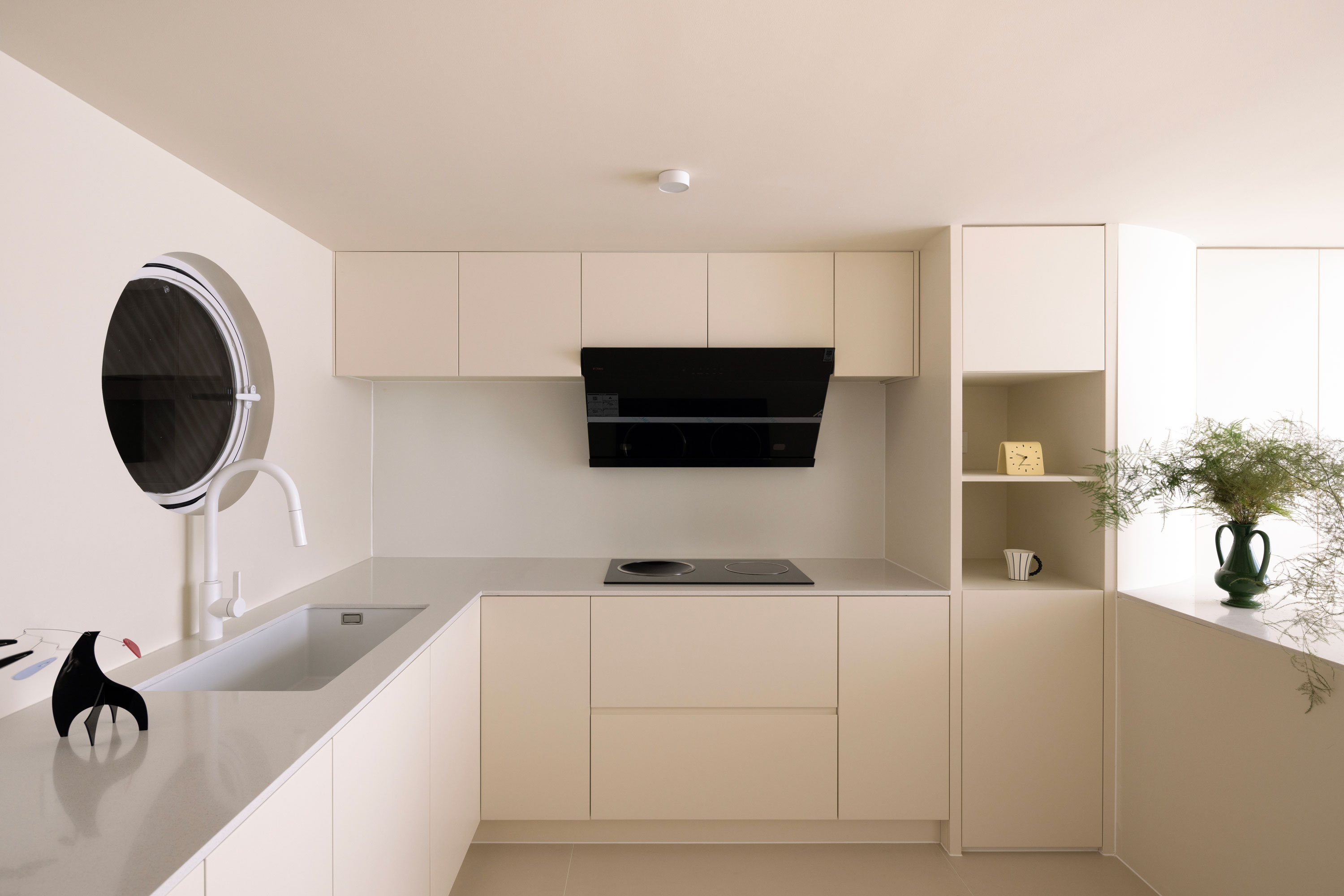 轻中古奶油色 loft 公寓设计丨中国杭州-10