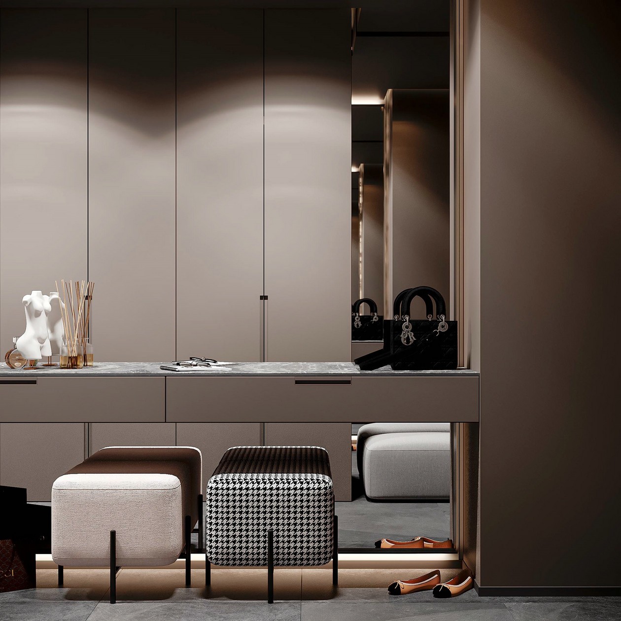 现代深色公寓 质感简约！-9