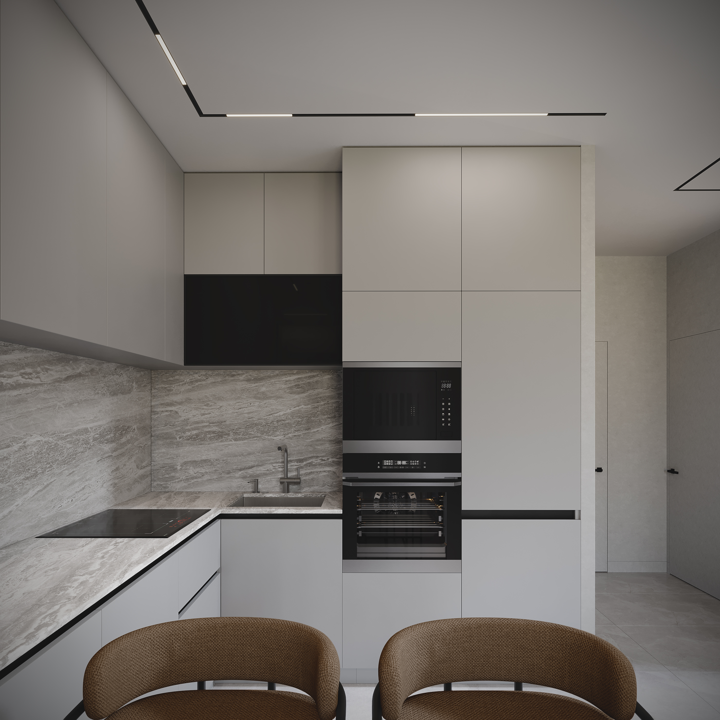 Open space. House 100 m2-7
