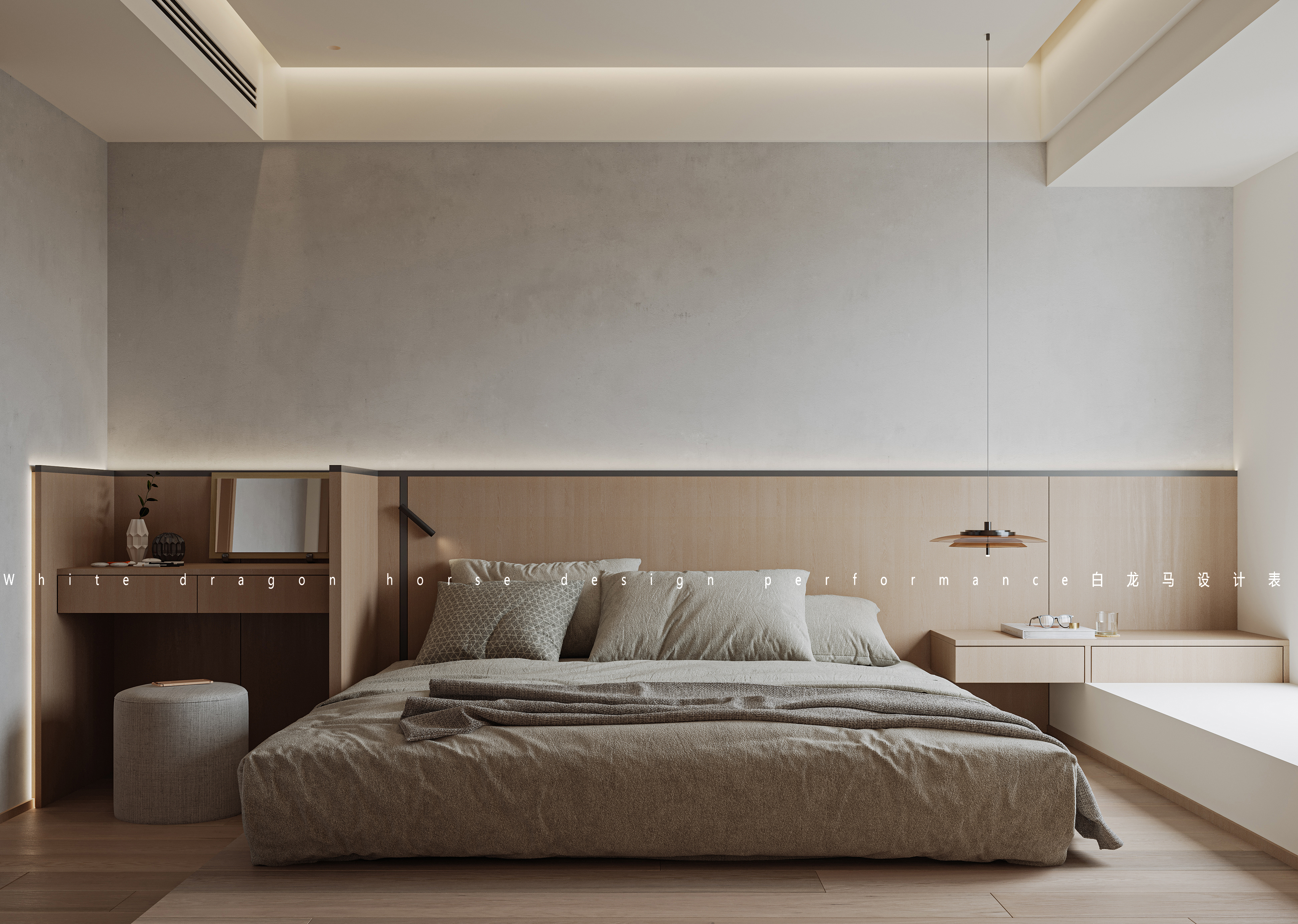 现代原木风格·白龙马效果图-6