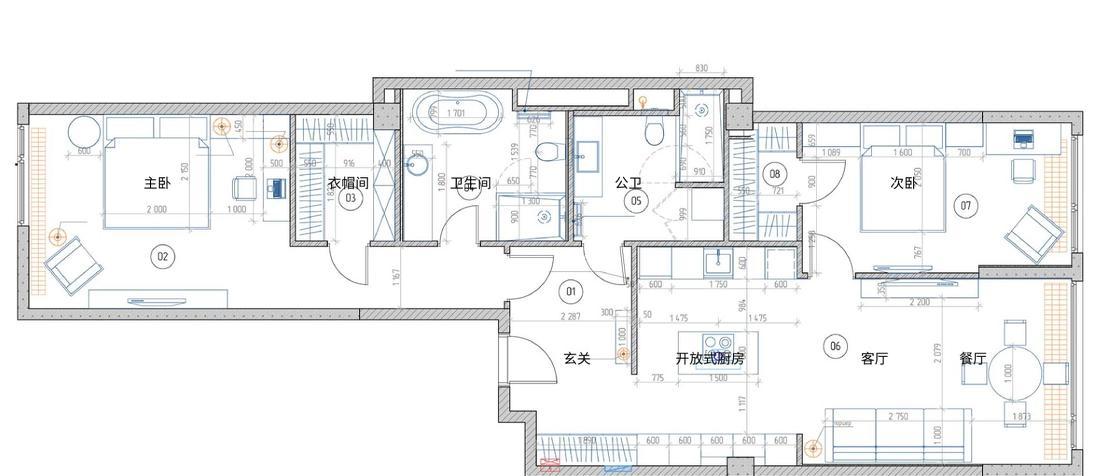 
莱茵河之恋 | 98㎡简欧小调 -0