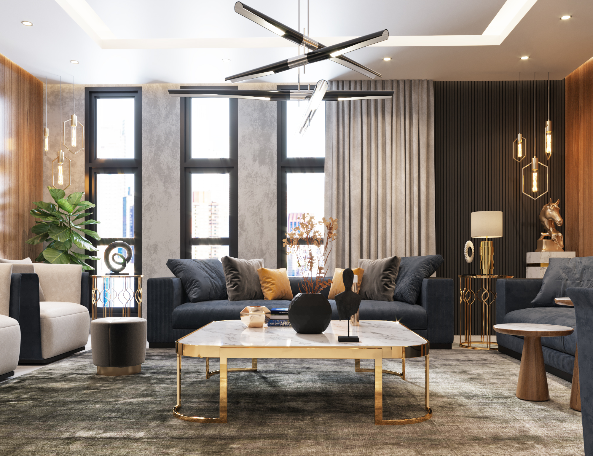 interior majlis at ksa privet villa-1