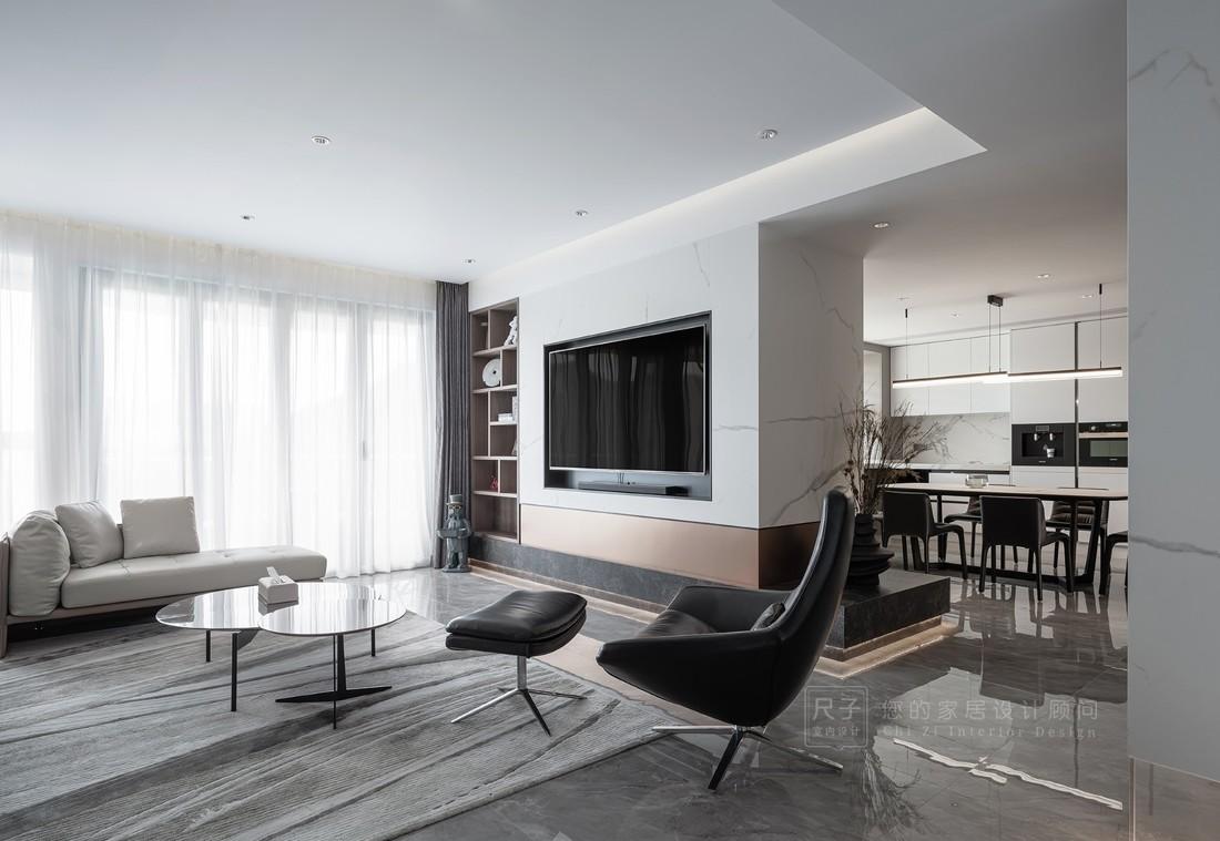 深圳掬月半山简约风格室内设计-0