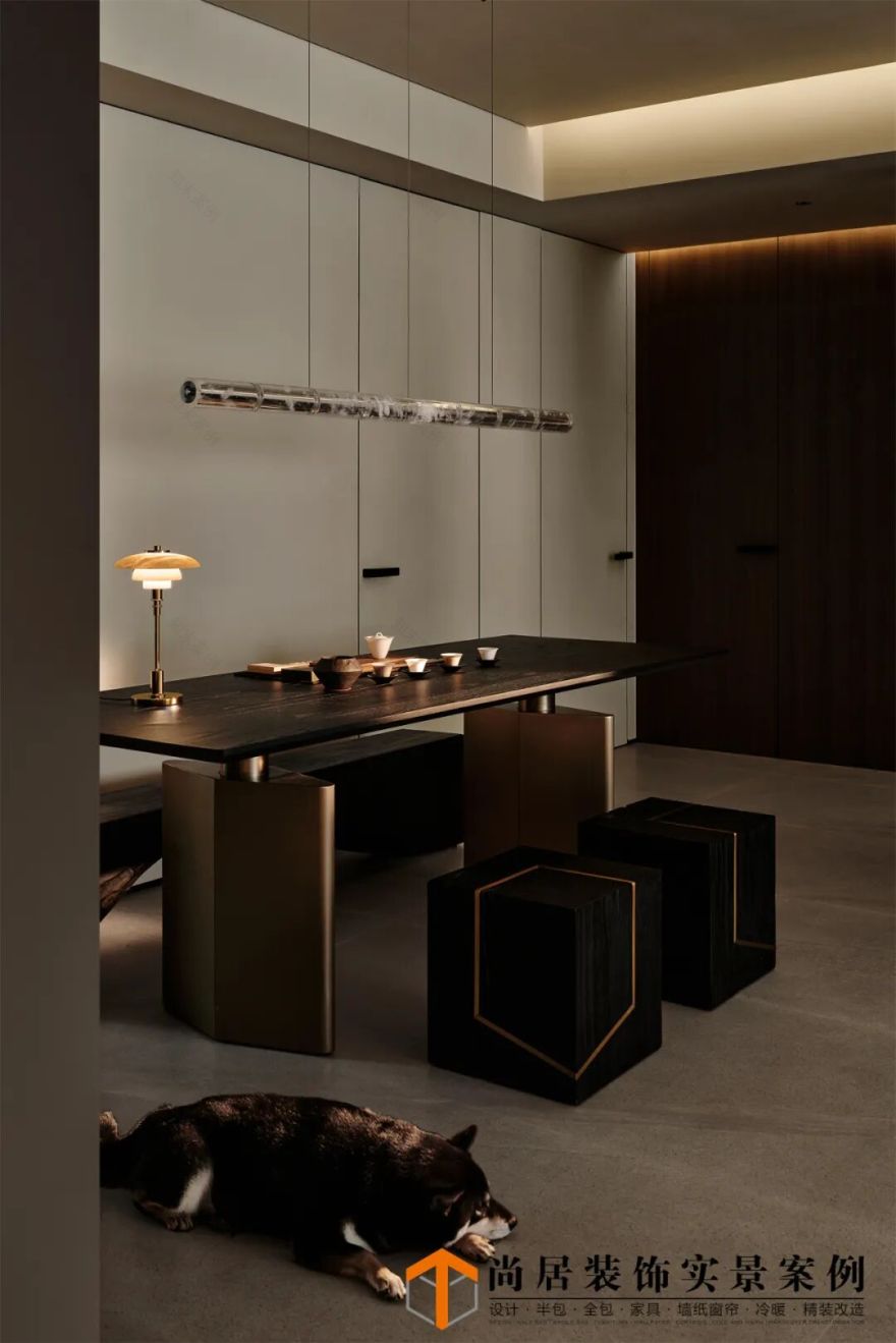 尚居实景案例丨60w打造出的140平暗调空间丨中国南京丨尚居装饰-16