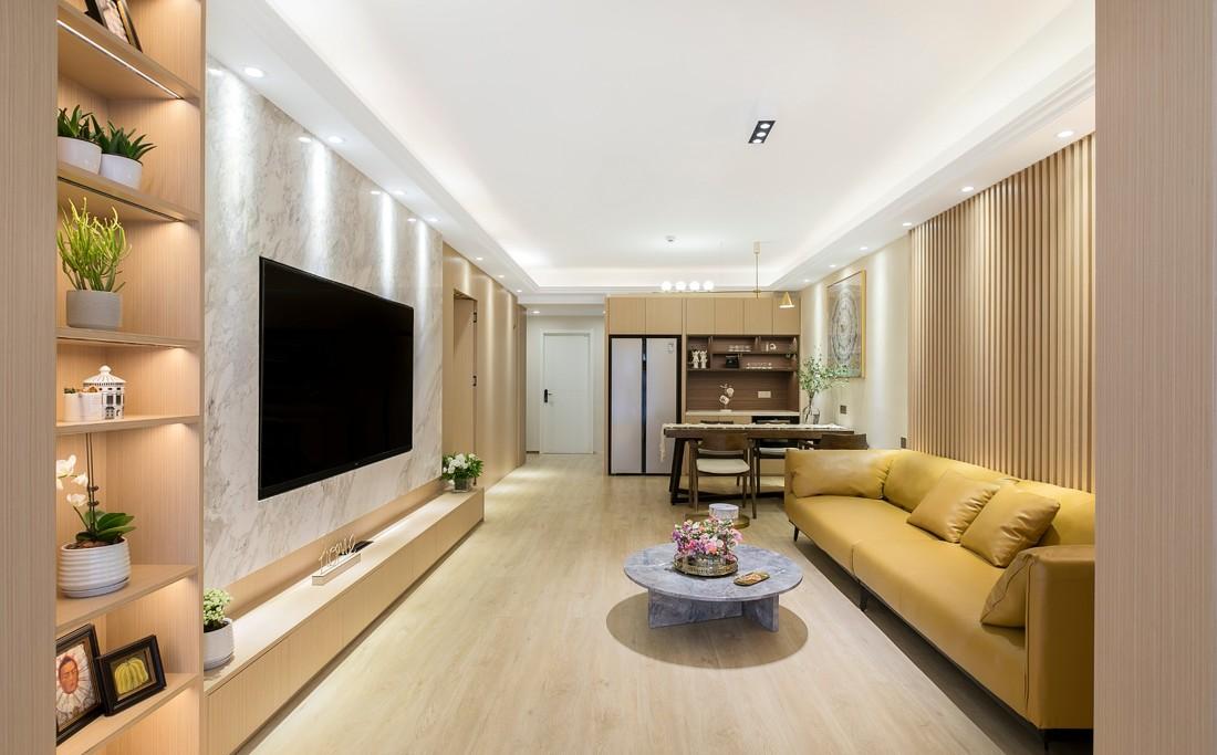 南宁大盛设计 · 暖调极简,打造温馨私藏空间-6