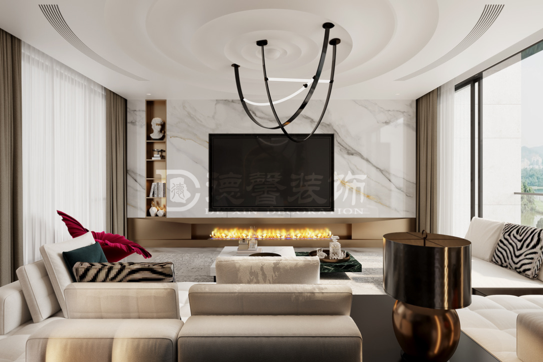 金地香山湖阅风华 · 现代轻奢别墅设计丨汤志华,周海铭-16