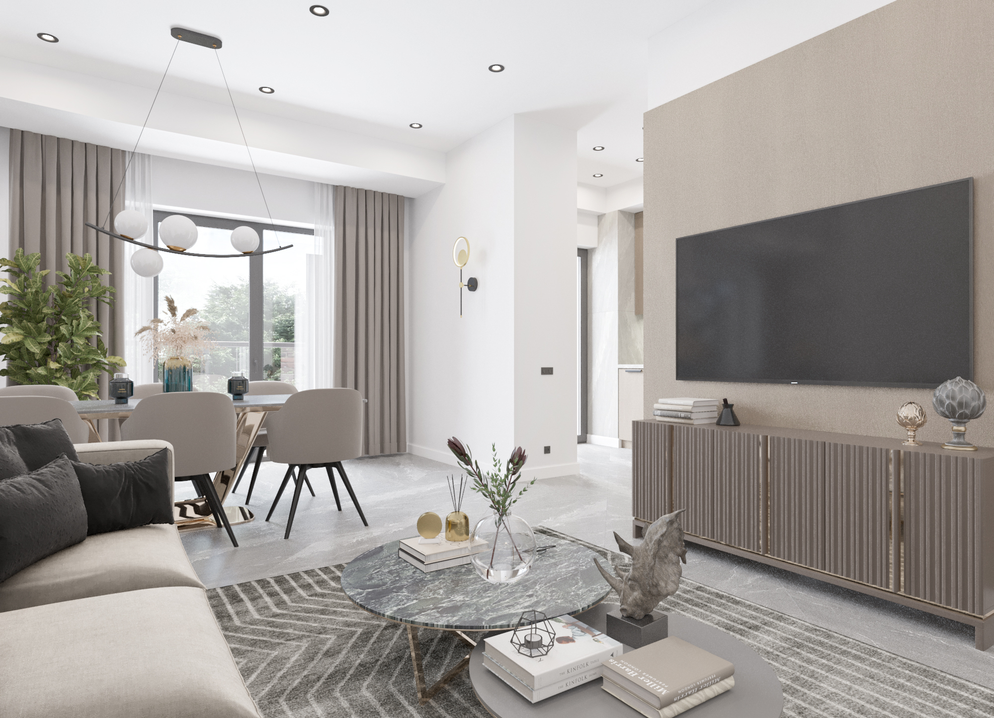 DESIGN APARTMENT 64m2. Garden's Residence.Tashkent City-4