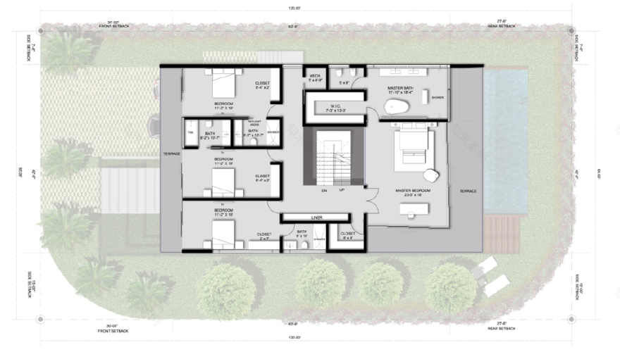 迈阿密棕榈岛上的私人住宅 | 自然光与水景的完美融合-34