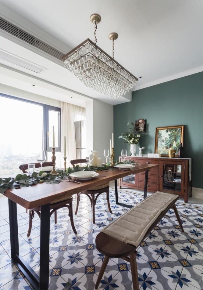 上海本墨设计丨平层丨70W打造218㎡超优雅美式乡村风大宅-58