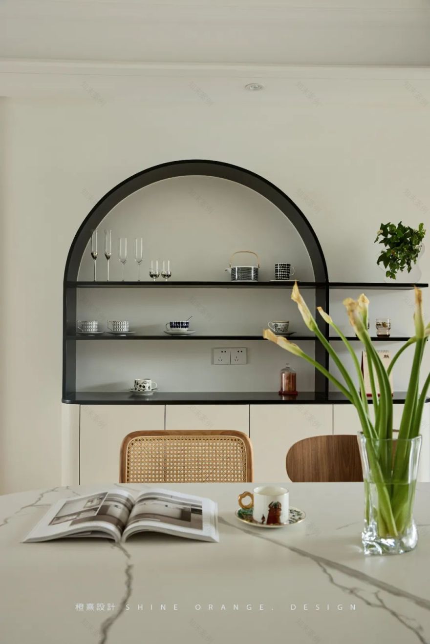 奶油系混搭风,打造130㎡优雅诗意家居空间丨中国宁波丨橙熹设计-34