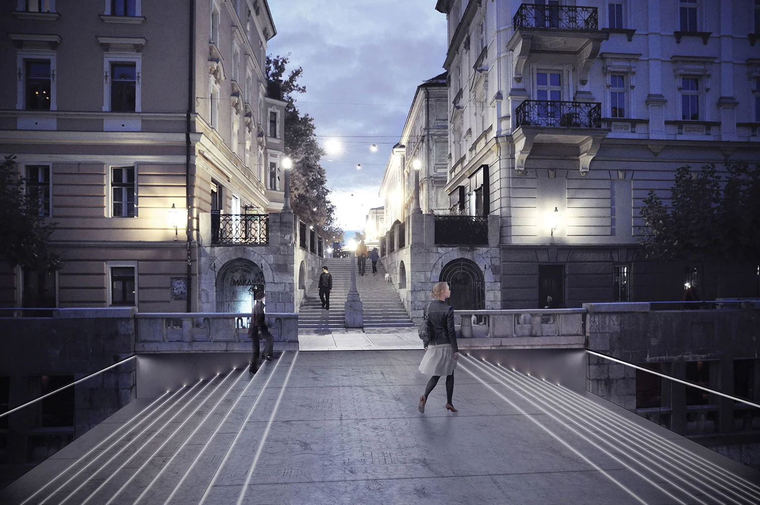 楼梯人行天桥丨斯洛文尼亚-2