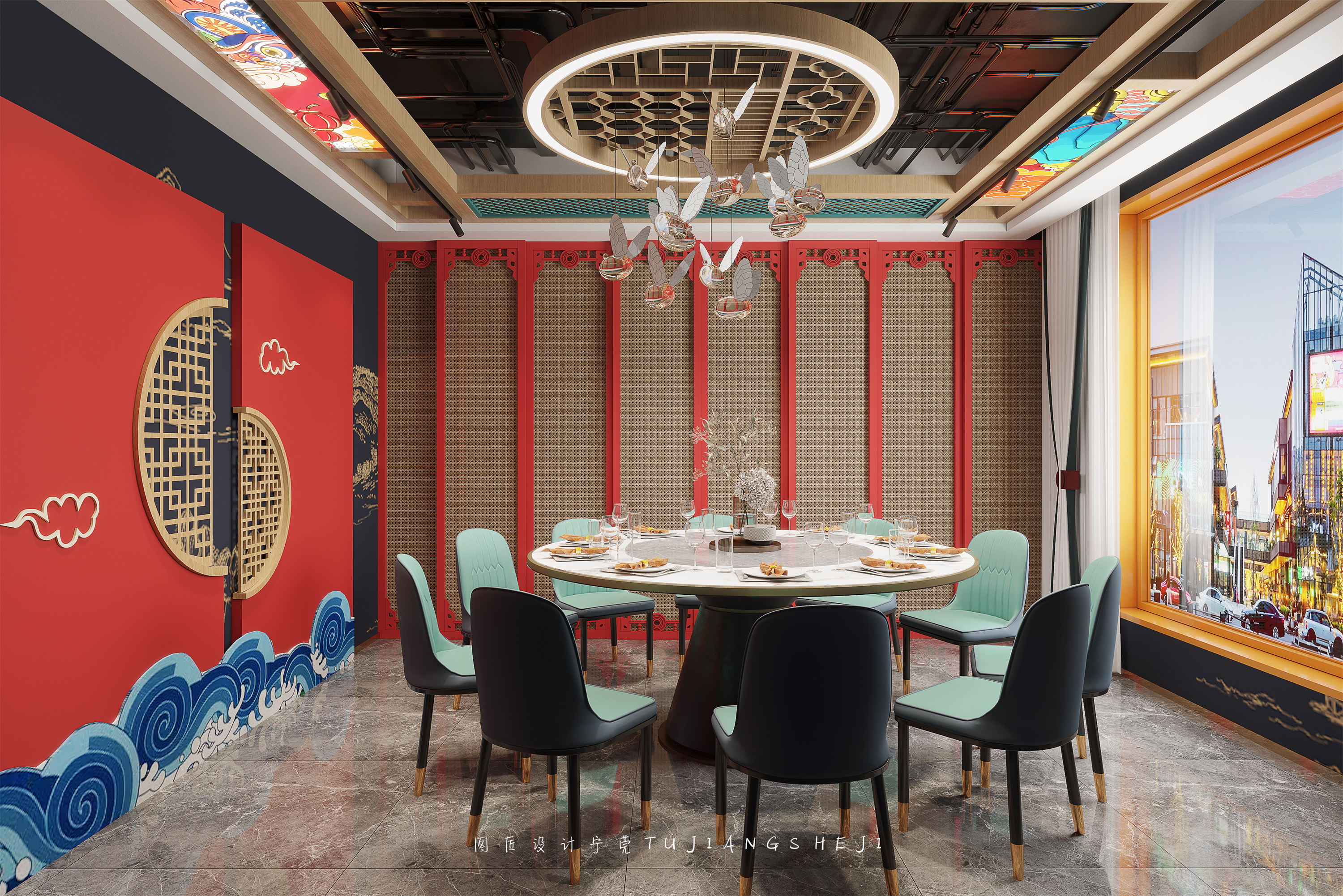 打造一款国潮风满满的烤肉店！-5