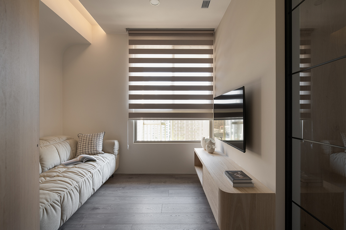 家装设计案例鉴赏——现代简约风度假感三居室-23