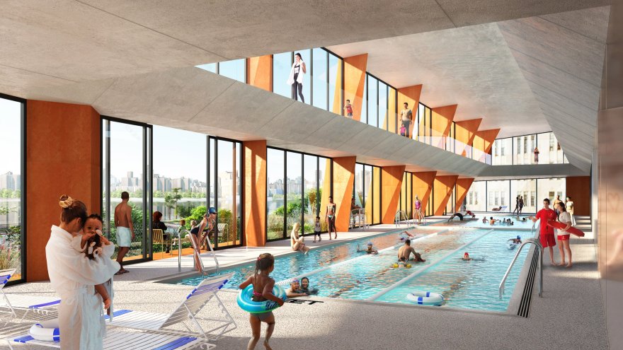 BIG 与 Field Operations 为威廉斯堡滨水区设计防洪公园与摩天大楼-28