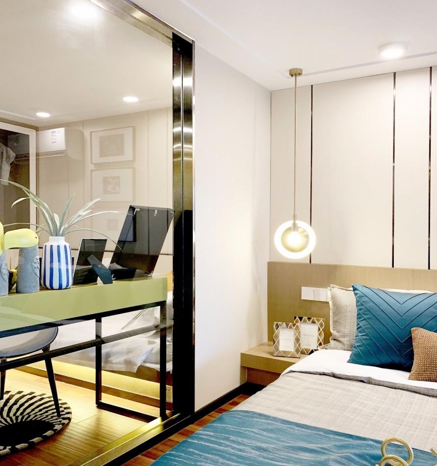 汤逊湖畔欧亚达云庭轻奢 LOFT,小空间大设计-21