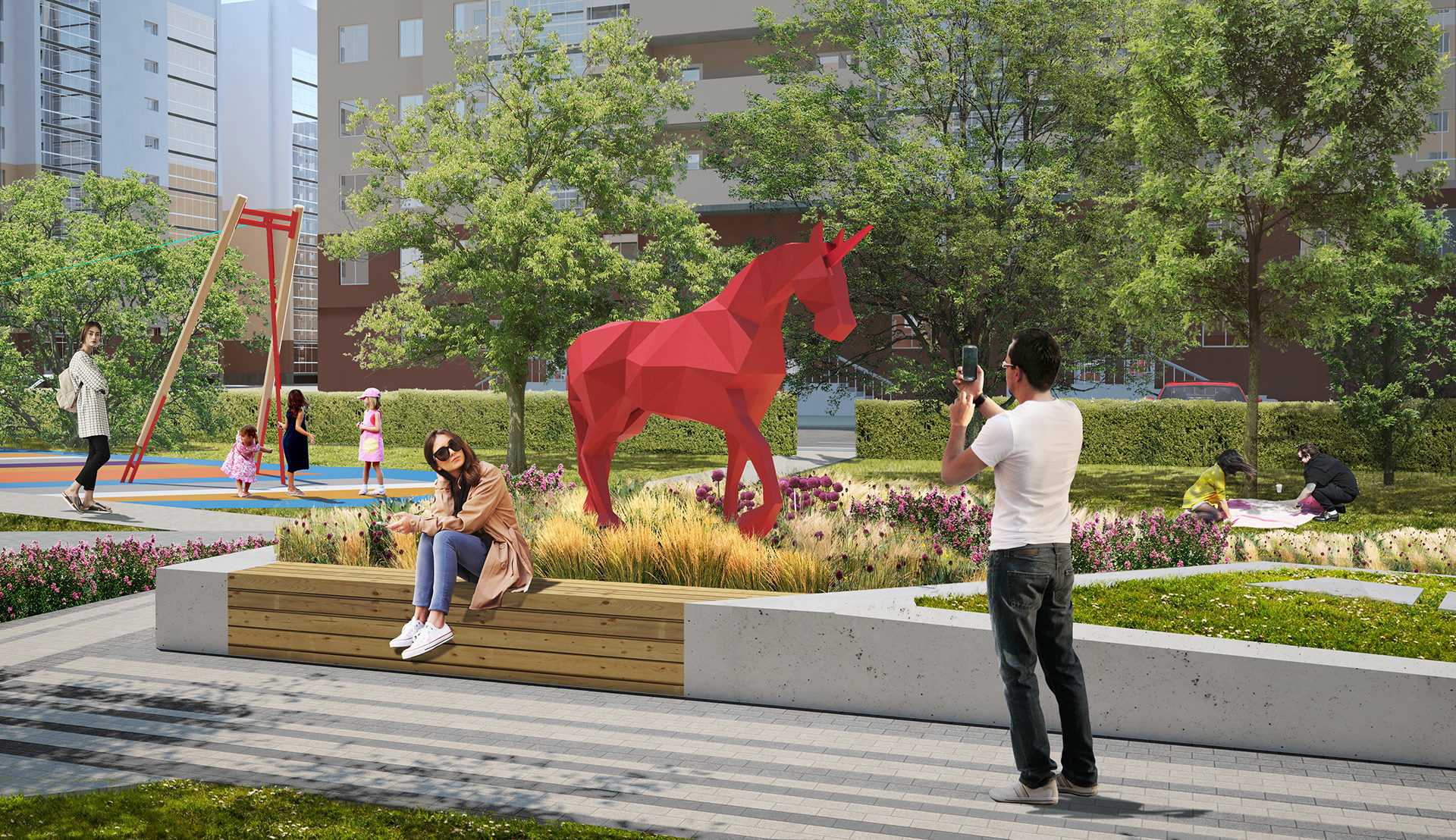 ЖК "Фаворит" 小区景观设计丨俄罗斯奔萨-13