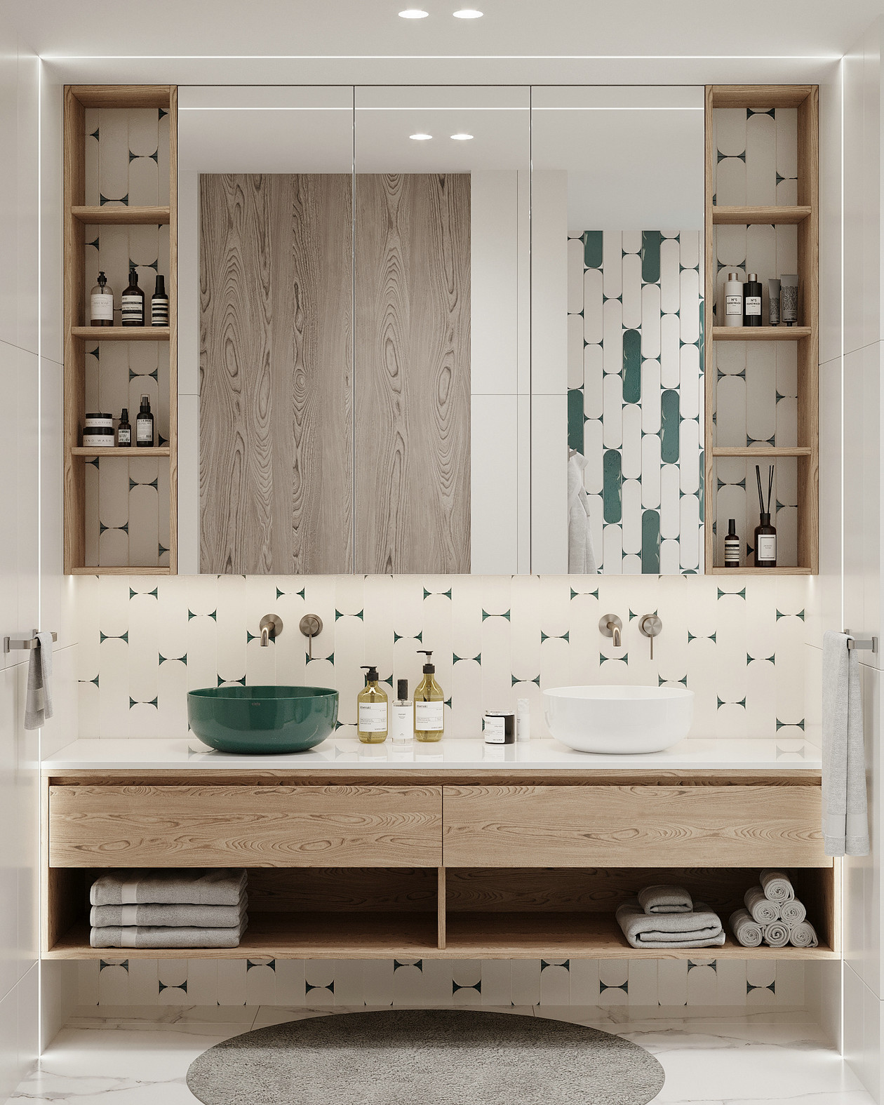 160㎡高级灰色系公寓设计-5