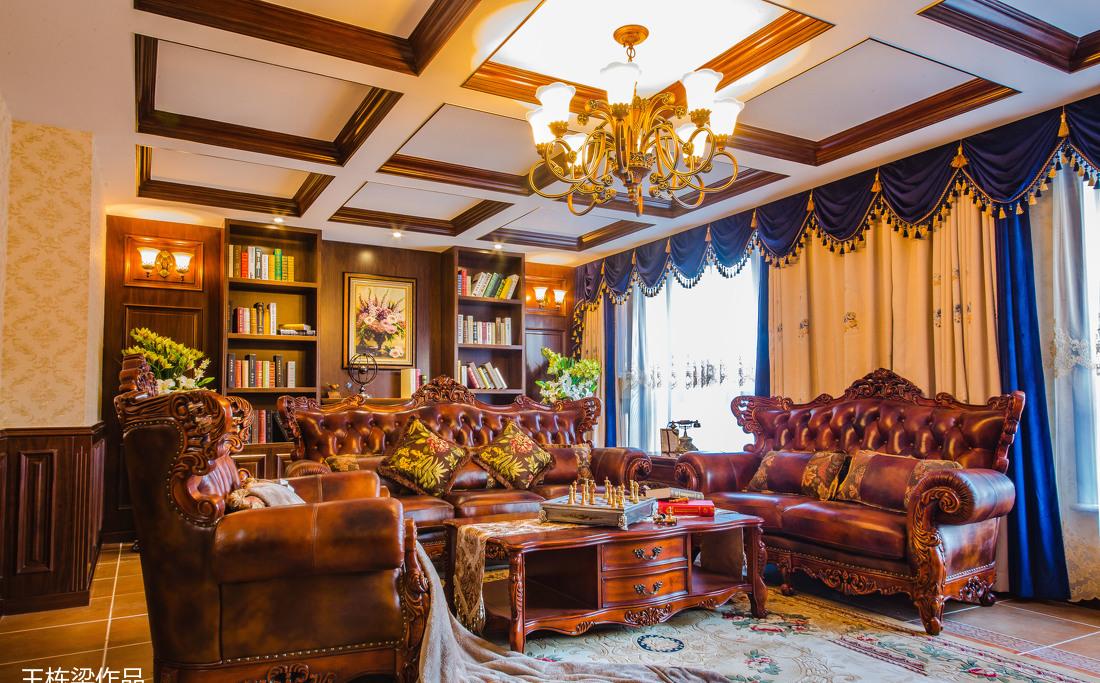 巨华紫光园美式风格样板间-4