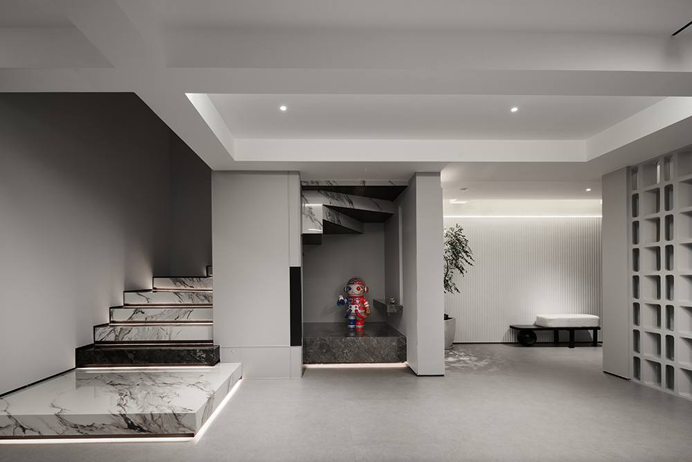 黑白格调现代别墅设计丨中国杭州丨杭州又贰设计-47