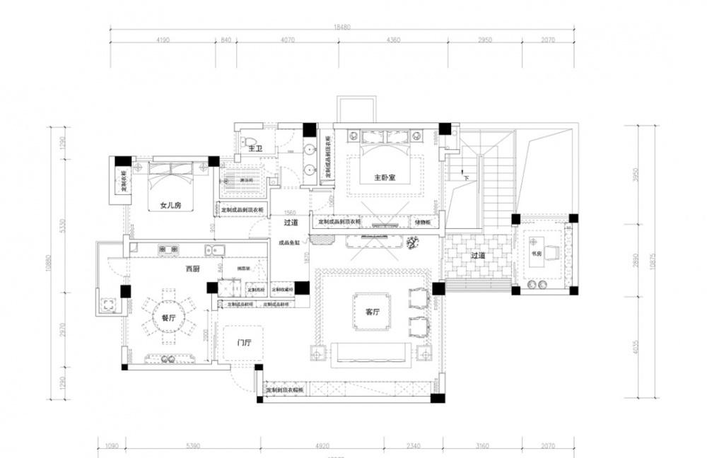 复古与现代共融的居家空间-16