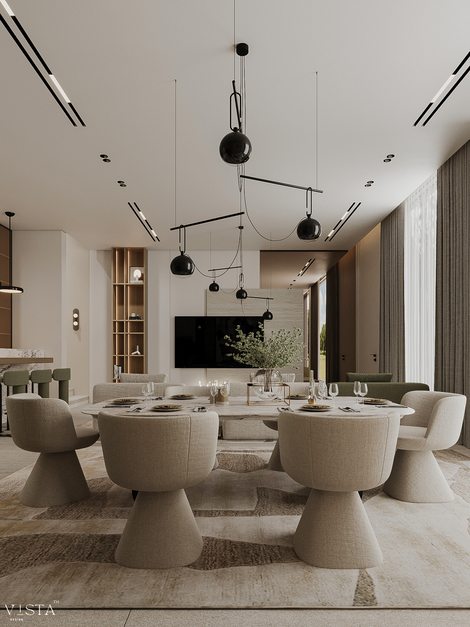 餐厅与客厅 · 沙特阿拉伯（注：KSA是沙特阿拉伯王国Kingdom of Saudi Arabia的缩写 ）丨VISTA Design-8