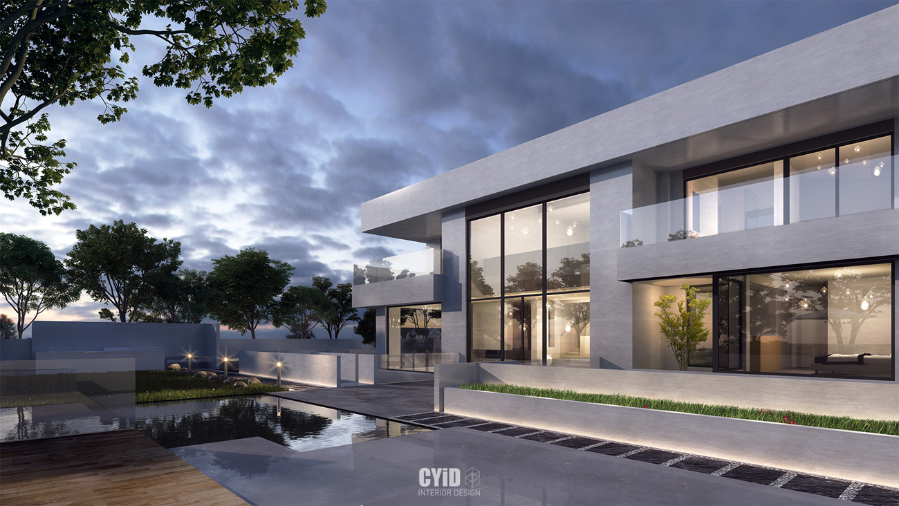 辰佑设计│现代别墅曲线美学与结构美-43