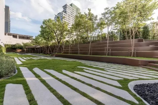 创意铺装设计，草坪与硬质材料的美妙融合-34