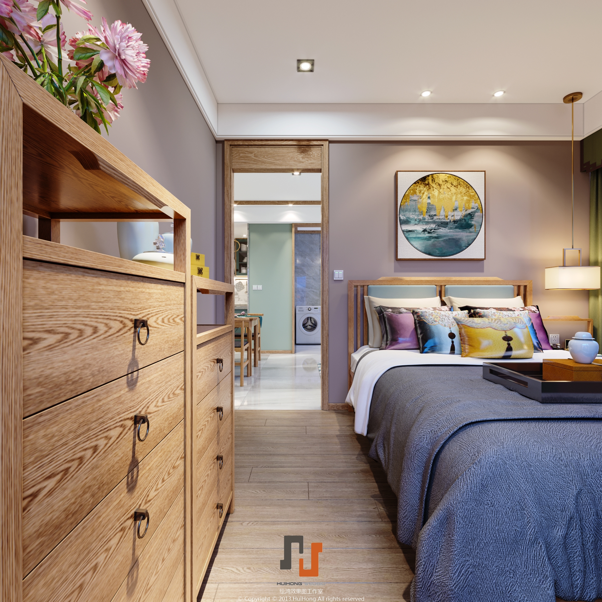 新中式小户型样板间惊艳亮相-6