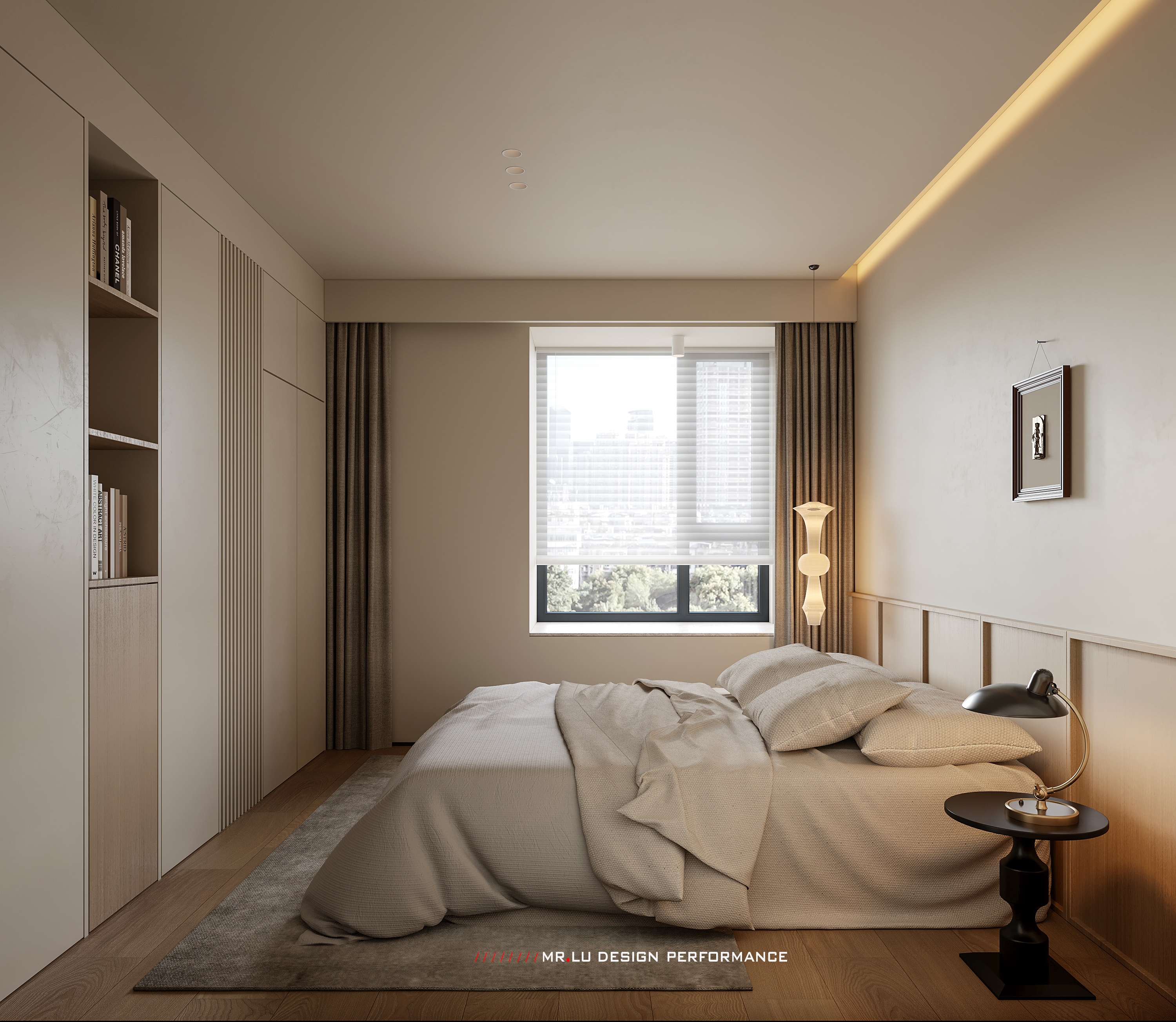 现代中古混搭风格效果图表现-17