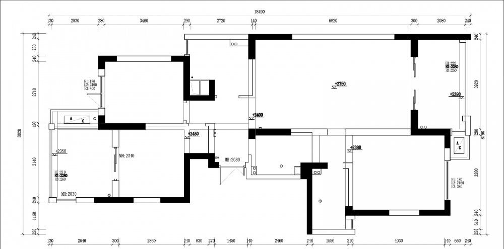 上北设计 | 打造精致空间,黑色不锈钢与香槟金的经典搭配-36
