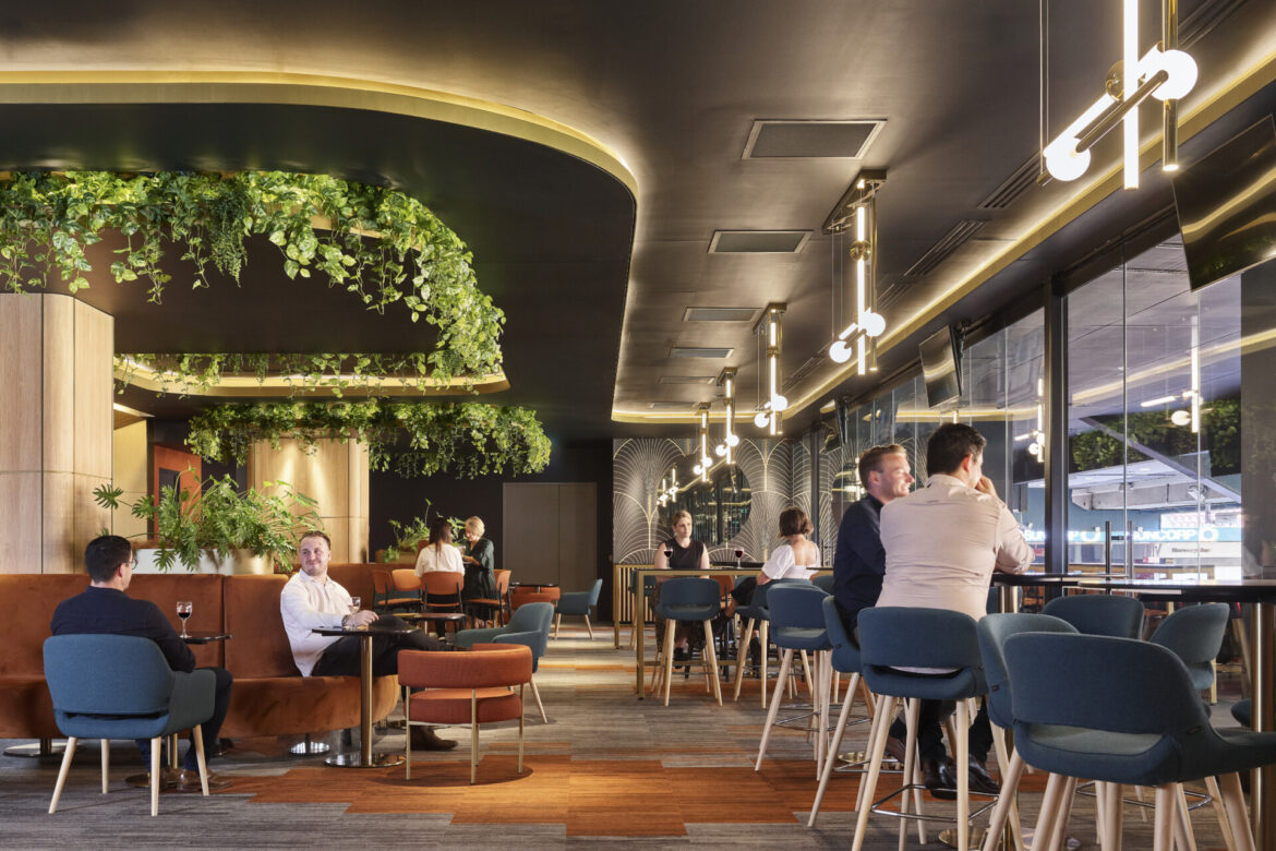Queensland’s Suncorp Stadium hospitality spaces get a vibrant - and sustainable - update. | IndesignLive-0