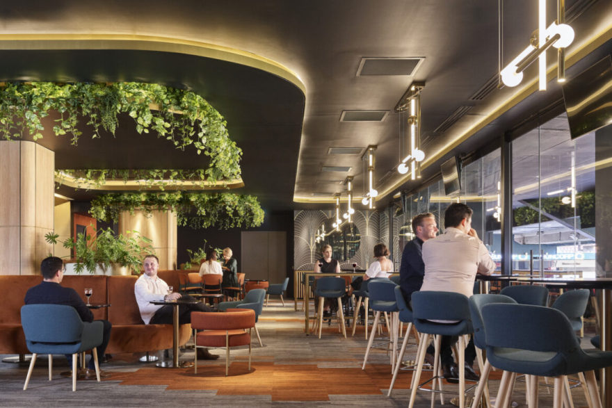 Queensland’s Suncorp Stadium hospitality spaces get a vibrant - and sustainable - update. | IndesignLive-0