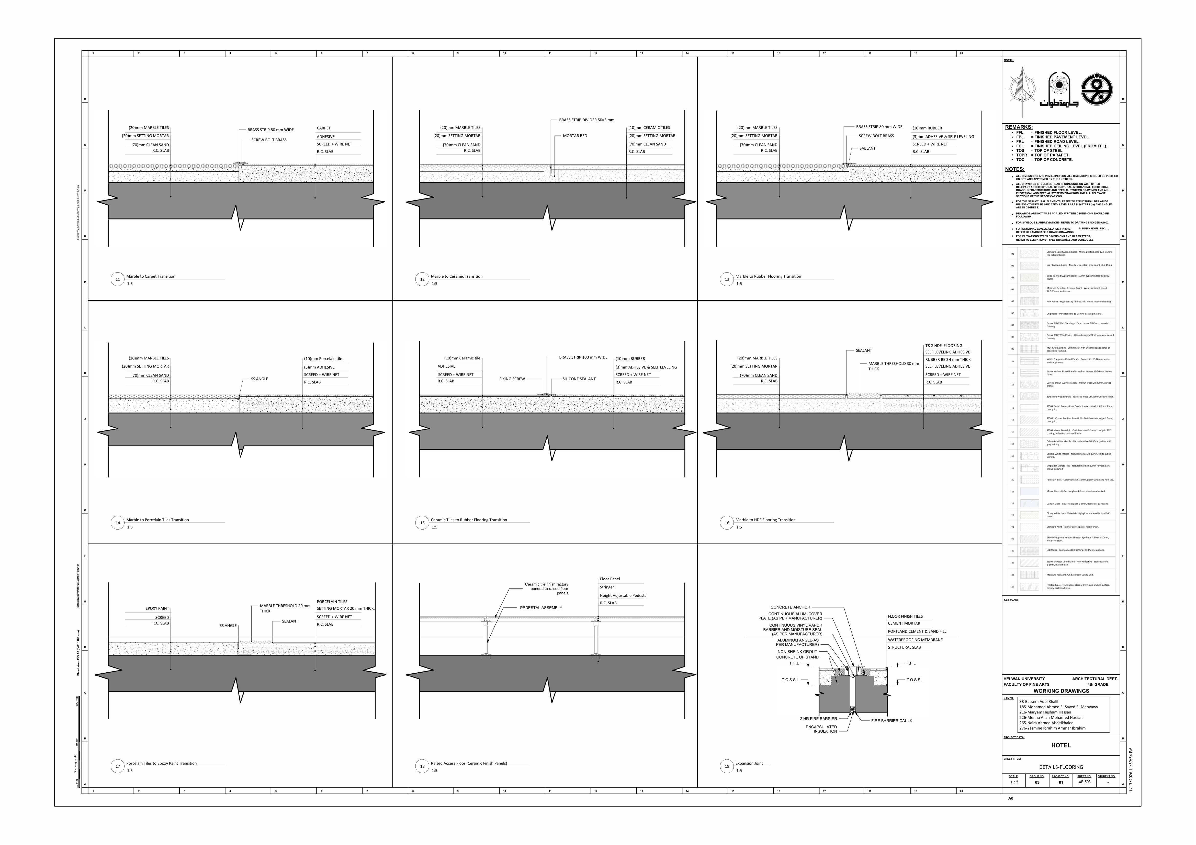 Blue Hotel | 3-Star Hotel Working Drawings-46