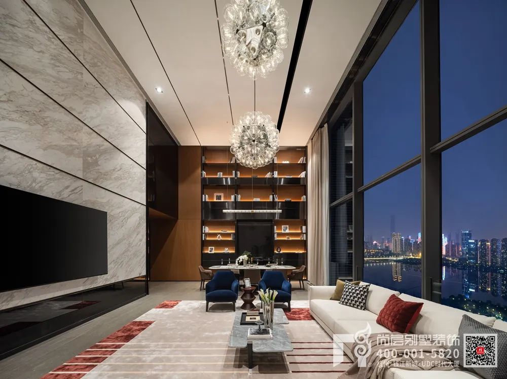 现代意式别墅丨杭州尚层装饰-18